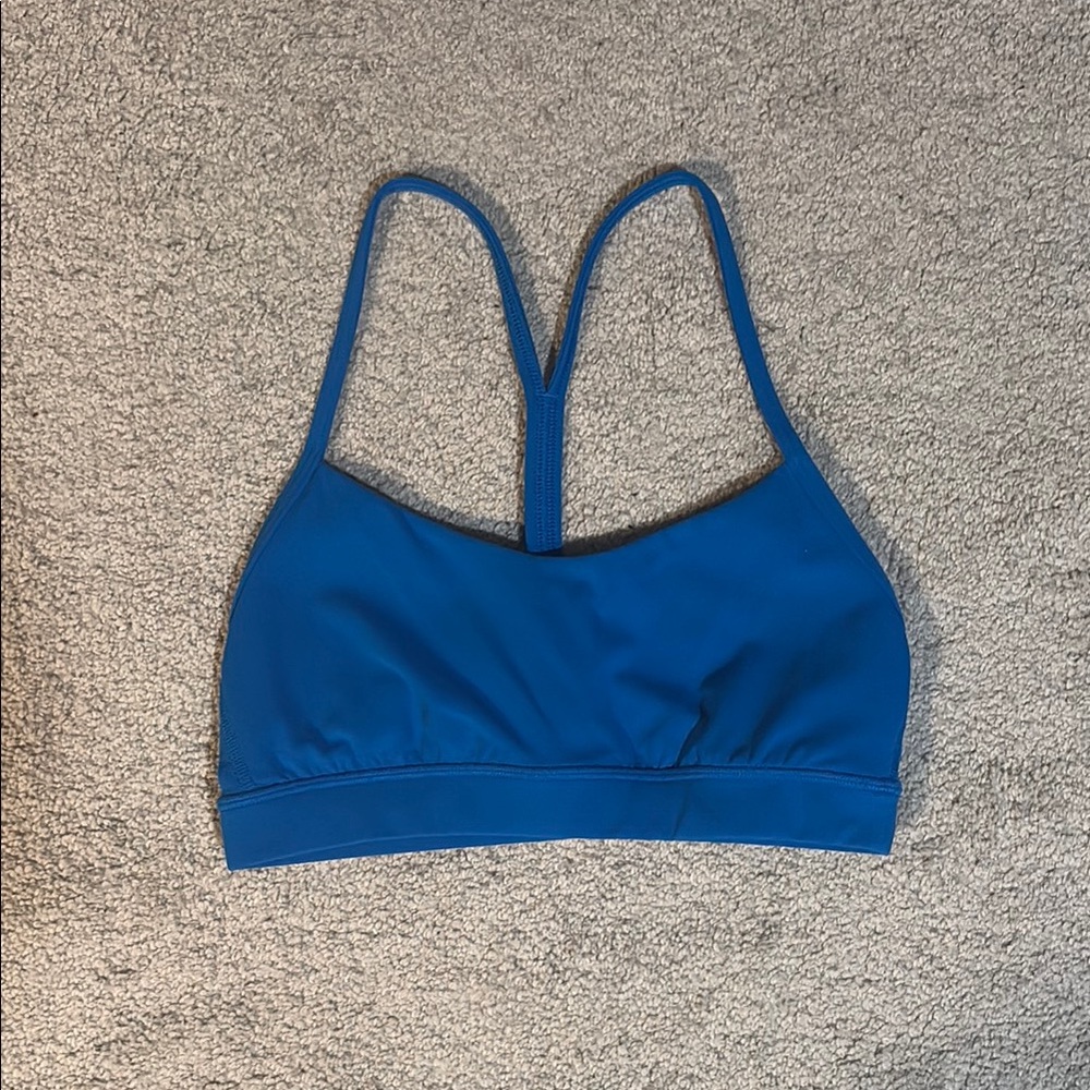 Lululemon Athletica Blue Sports Bra with Racerback Design